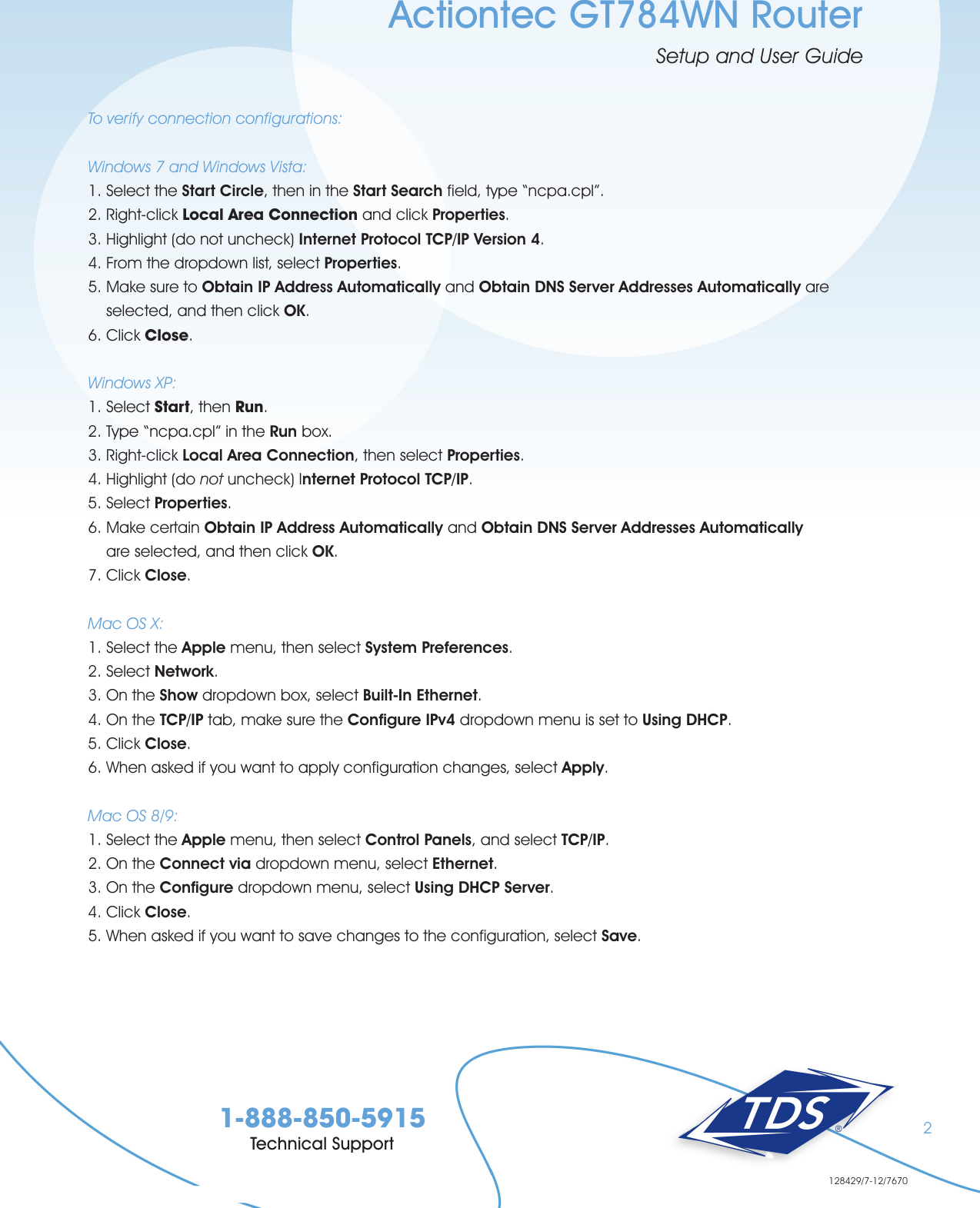 Page 3 of 10 - Actiontec Actiontec-Gt784Wn-Users-Manual- ManualsLib - Makes It Easy To Find Manuals Online!  Actiontec-gt784wn-users-manual