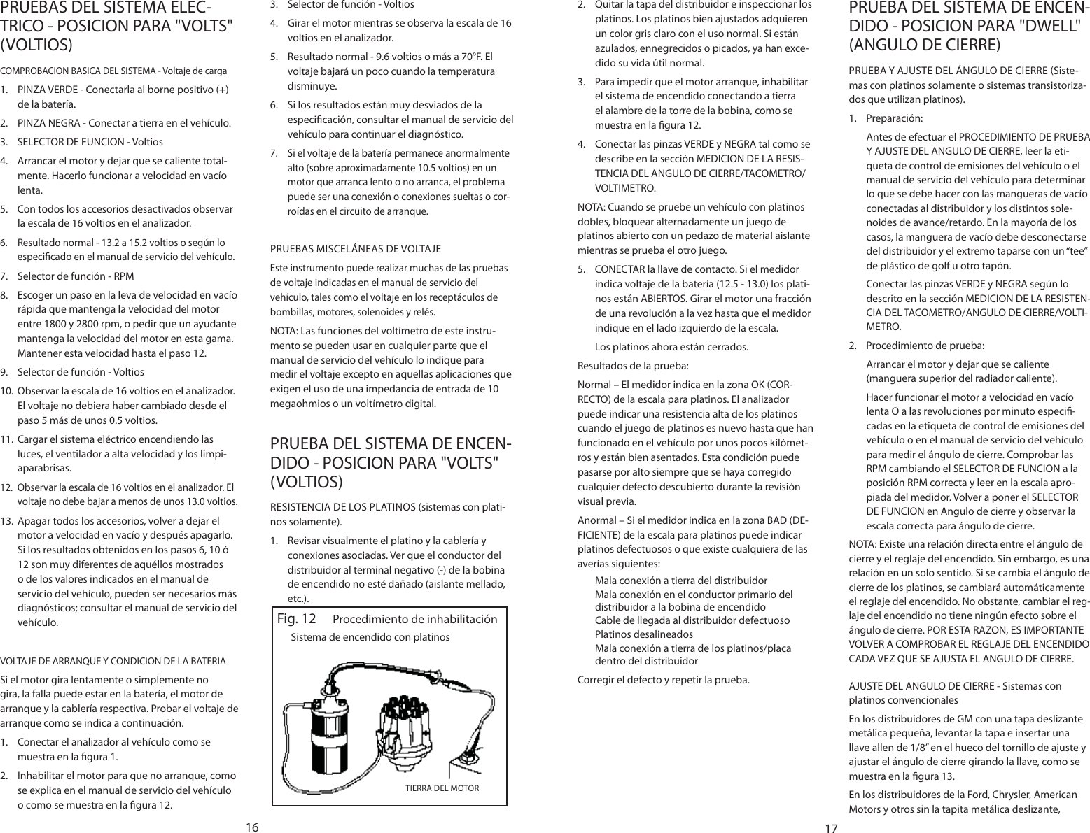 Page 9 of 10 - Actron Actron-Cp7605-Operating-Instructions- 0002-000-219301c_CP7605 Tach Dwell Voltmeter  Actron-cp7605-operating-instructions