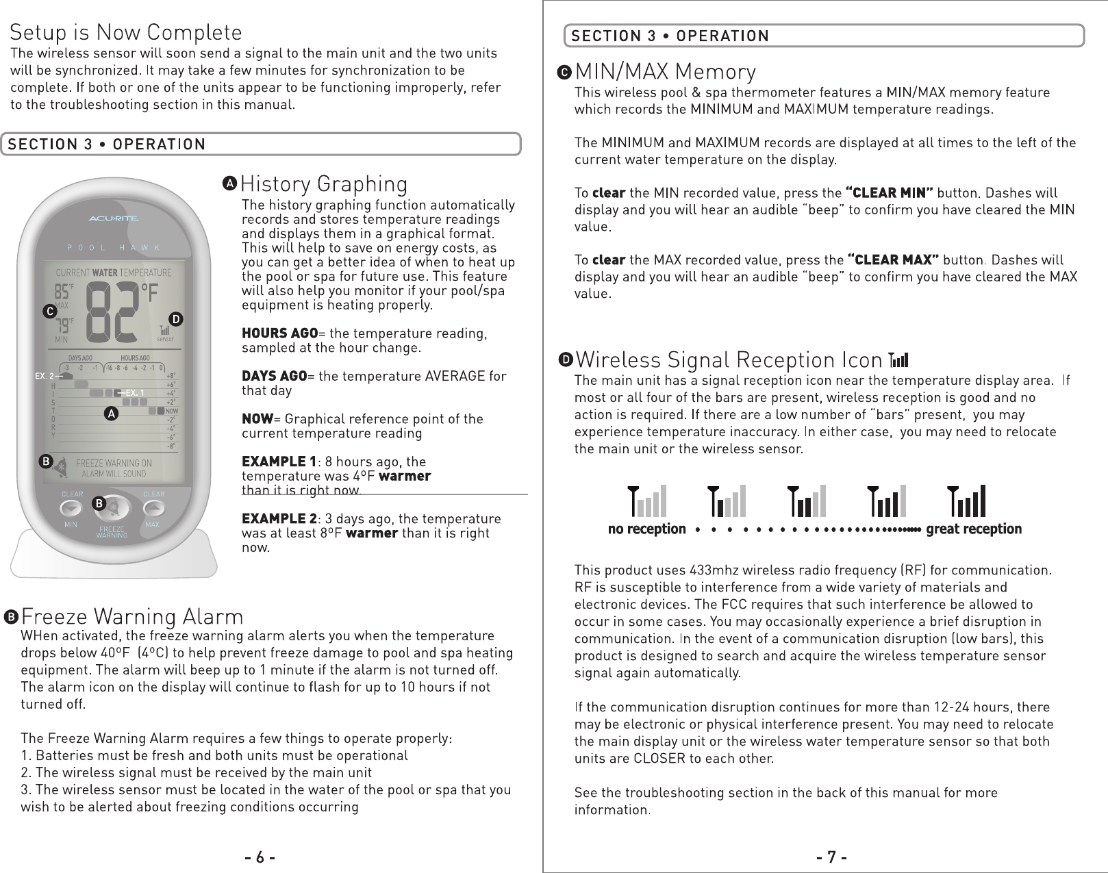 Acu Rite Thermometer 617 Users Manual 00617 POOL INST10 FA