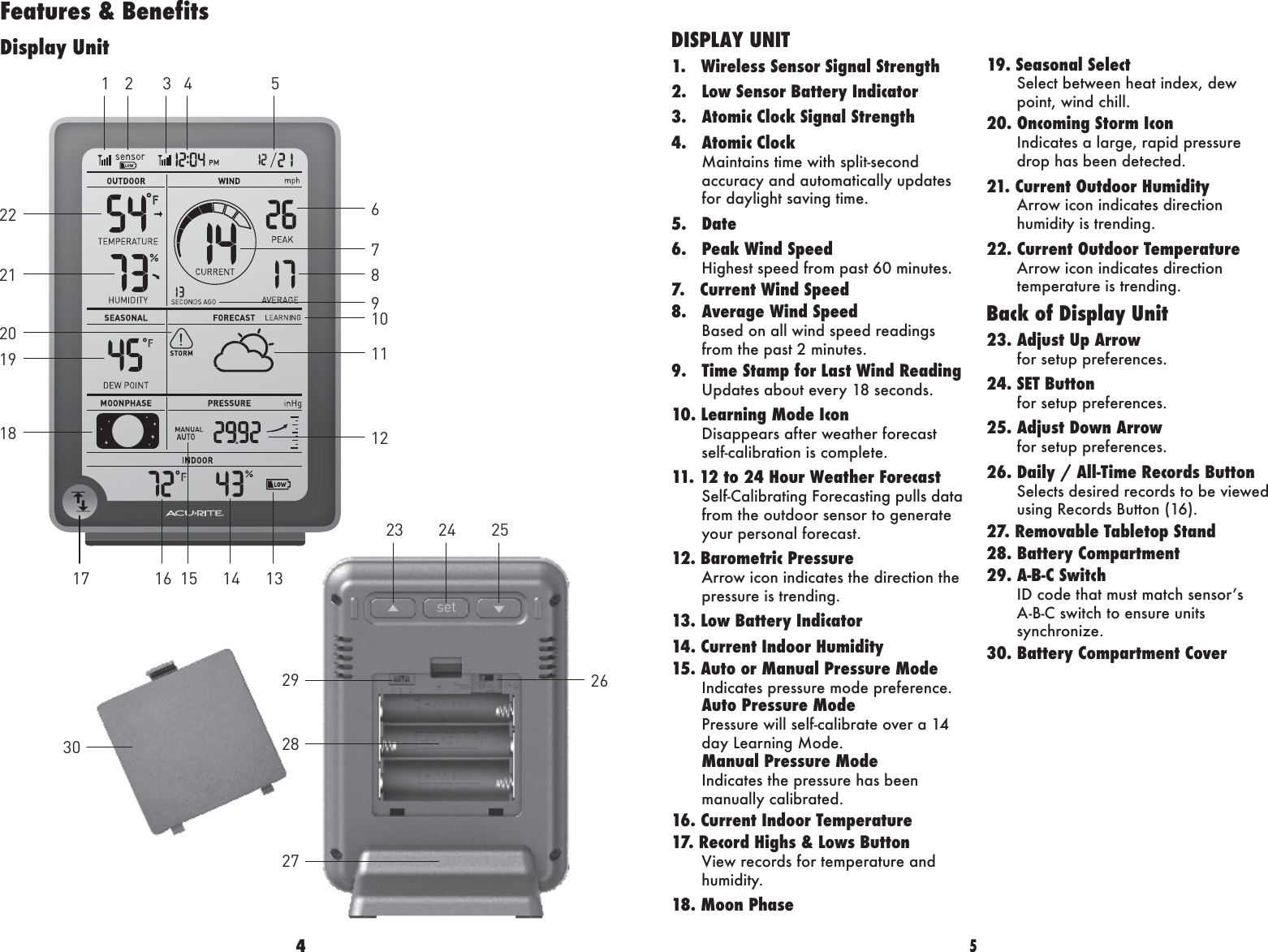 Page 3 of 9 - Acu-Rite Acu-Rite-Acu-Rite-Weather-Radio-00608Bpdi-Users-Manual- 00607-00608-instructions  Acu-rite-acu-rite-weather-radio-00608bpdi-users-manual