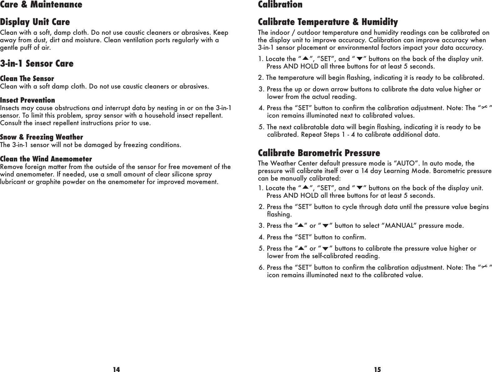 Page 8 of 9 - Acu-Rite Acu-Rite-Acu-Rite-Weather-Radio-00608Bpdi-Users-Manual- 00607-00608-instructions  Acu-rite-acu-rite-weather-radio-00608bpdi-users-manual