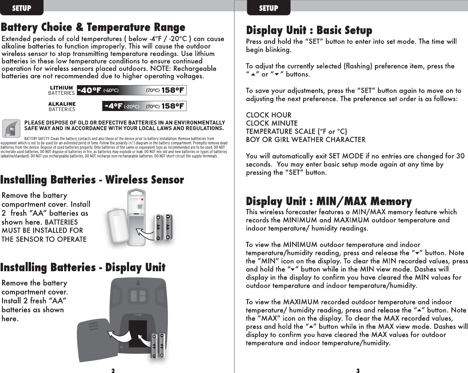 Page 3 of 5 - Acu-Rite Acu-Rite-Acu-Rite-Weather-Radio-00837Wi-Users-Manual- INST11_00837W1_FA  Acu-rite-acu-rite-weather-radio-00837wi-users-manual