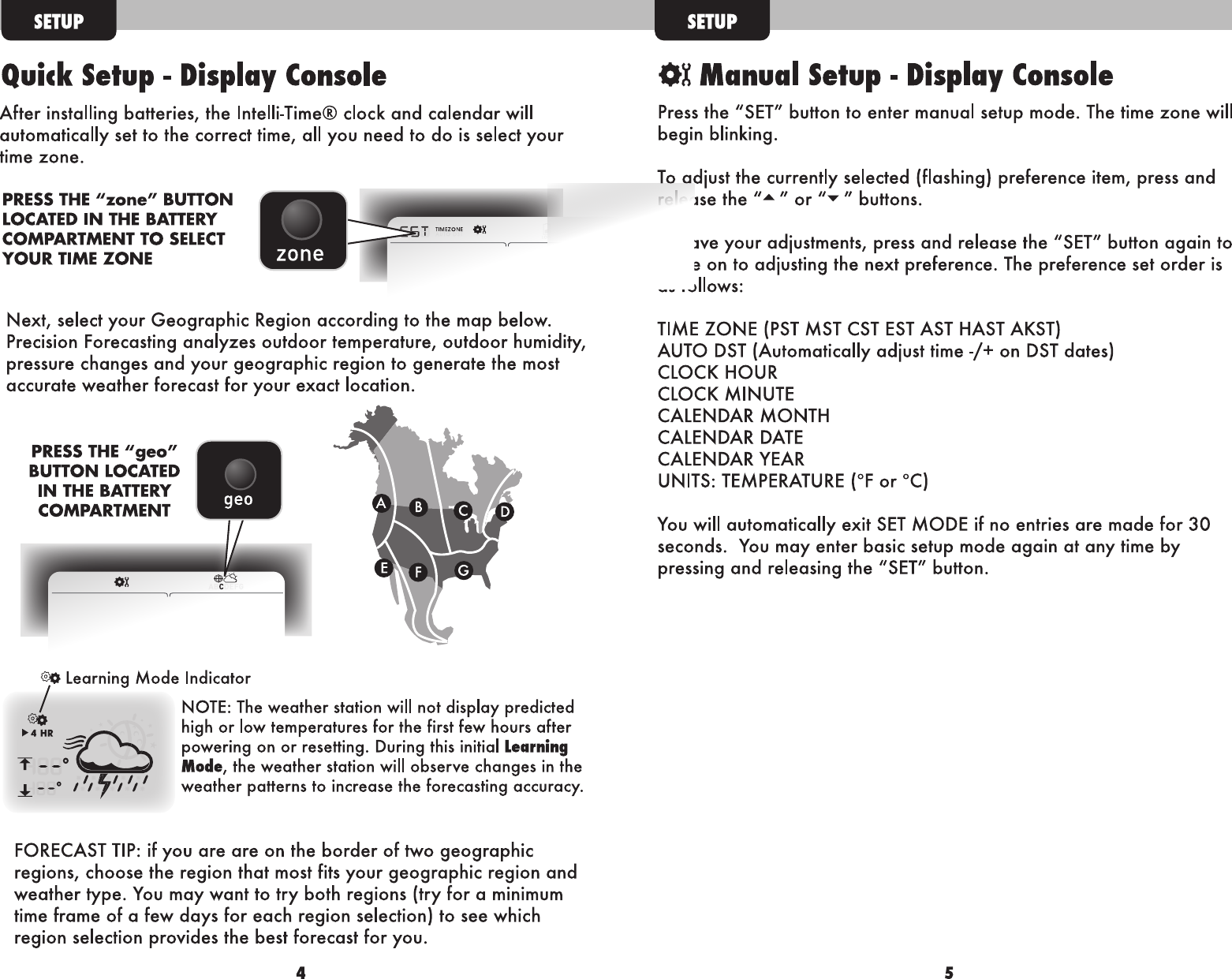 Page 4 of 8 - Acu-Rite Acu-Rite-Acu-Rite-Weather-Radio-2005-Users-Manual- 02005-instructions  Acu-rite-acu-rite-weather-radio-2005-users-manual