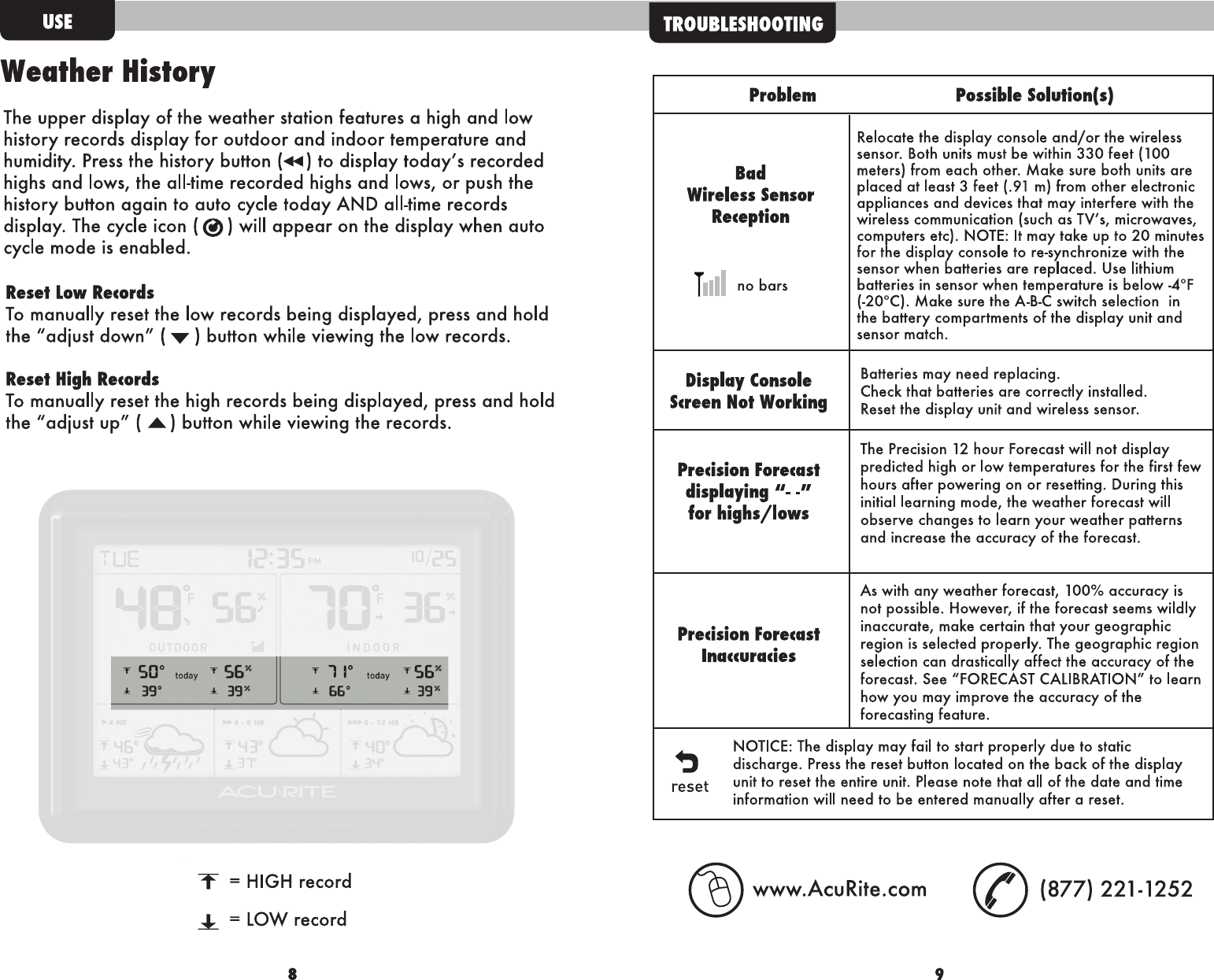 Page 6 of 8 - Acu-Rite Acu-Rite-Acu-Rite-Weather-Radio-2005-Users-Manual- 02005-instructions  Acu-rite-acu-rite-weather-radio-2005-users-manual