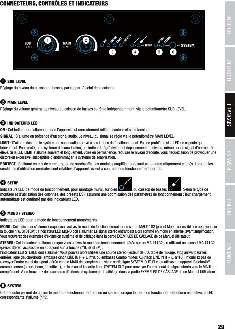 Adam Hall 2G11IUAM Active PA BoX User Manual