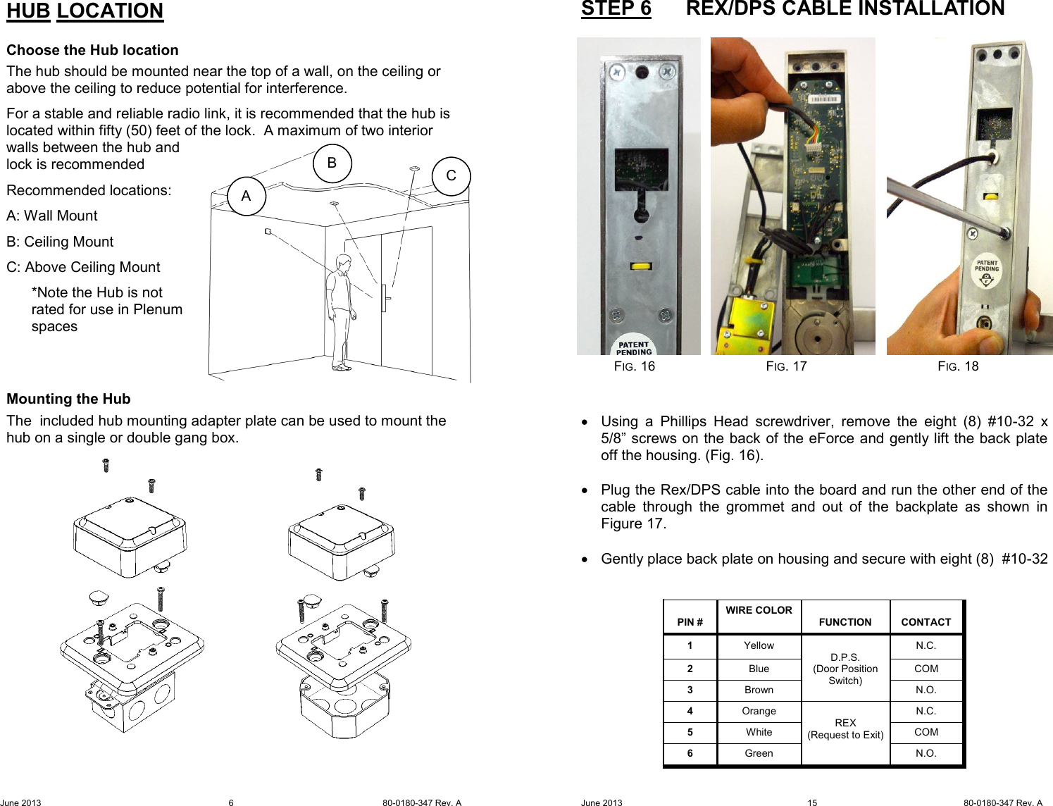 Page 6 of 10 - Adams Rite  A100-3090 Owner's Manual & Installation Instructions A100-3090H 80-0180-347 A