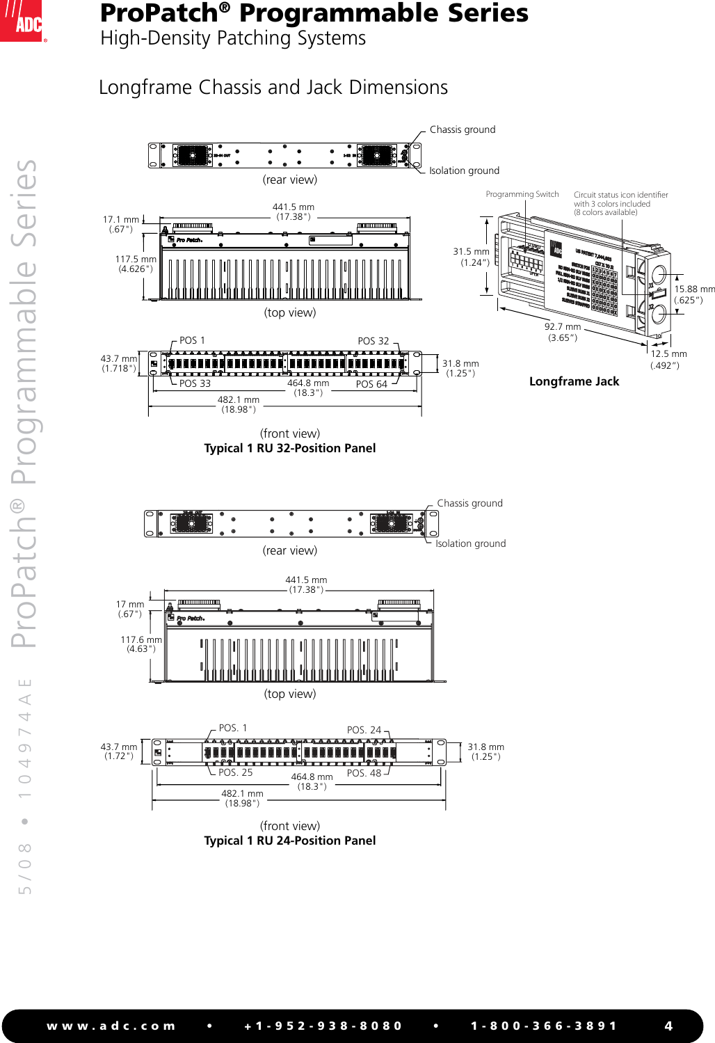 Page 4 of 12 - Adc Adc-Propatch-Programmable-Series-Users-Manual- ProPatch® Programmable Series High-Density Patching System - 104974AE  Adc-propatch-programmable-series-users-manual