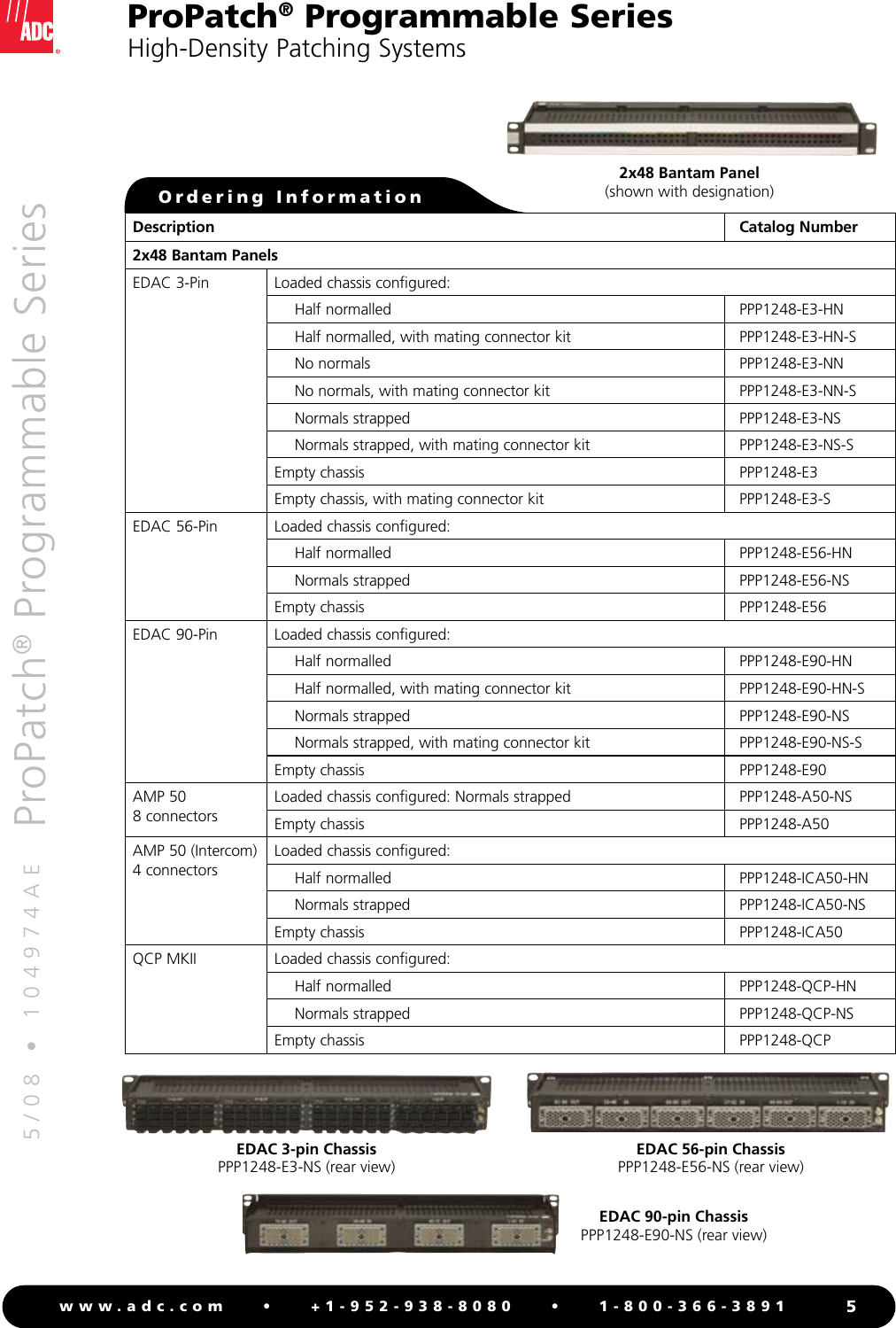 Page 5 of 12 - Adc Adc-Propatch-Programmable-Series-Users-Manual- ProPatch® Programmable Series High-Density Patching System - 104974AE  Adc-propatch-programmable-series-users-manual