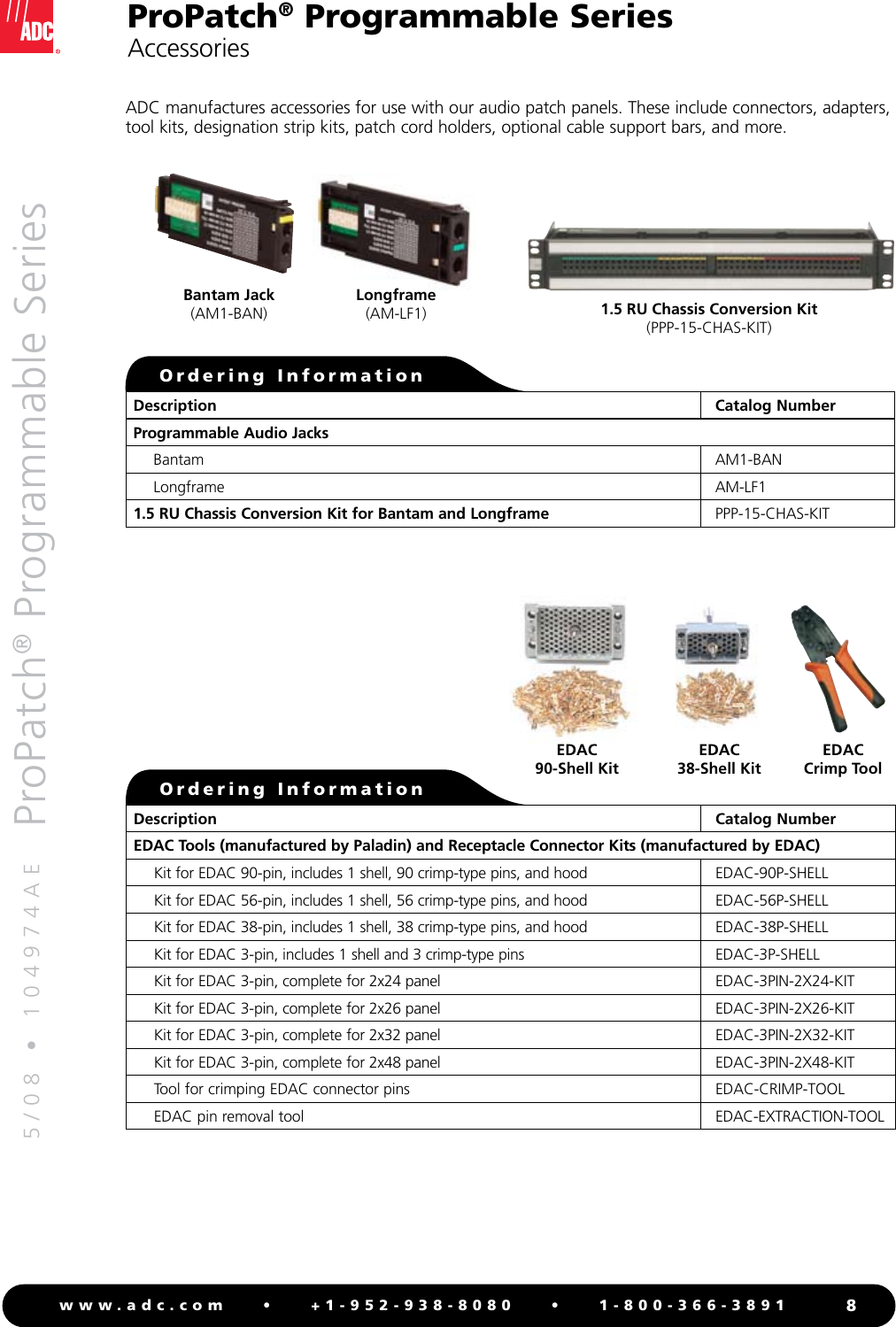Page 8 of 12 - Adc Adc-Propatch-Programmable-Series-Users-Manual- ProPatch® Programmable Series High-Density Patching System - 104974AE  Adc-propatch-programmable-series-users-manual