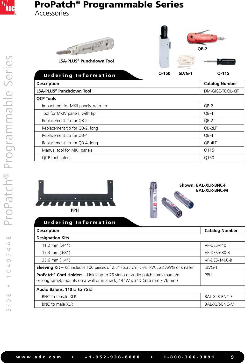 Page 9 of 12 - Adc Adc-Propatch-Programmable-Series-Users-Manual- ProPatch® Programmable Series High-Density Patching System - 104974AE  Adc-propatch-programmable-series-users-manual