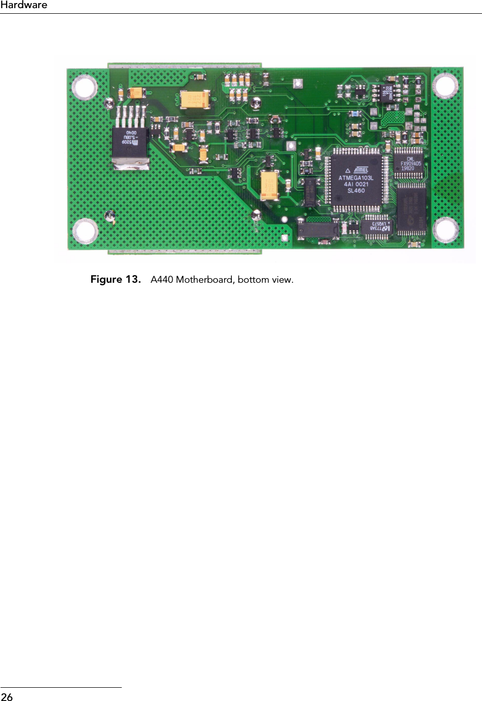  26Hardware Figure 13. A440 Motherboard, bottom view.