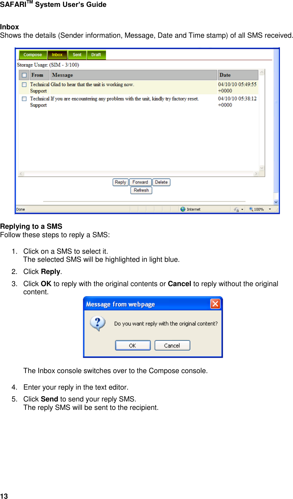 Page 61 of Addvalue Communications WESAFARI INMARSAT BGAN LAND MOBILE SATELLITE TERMINAL+ 802.11 b/g User Manual 