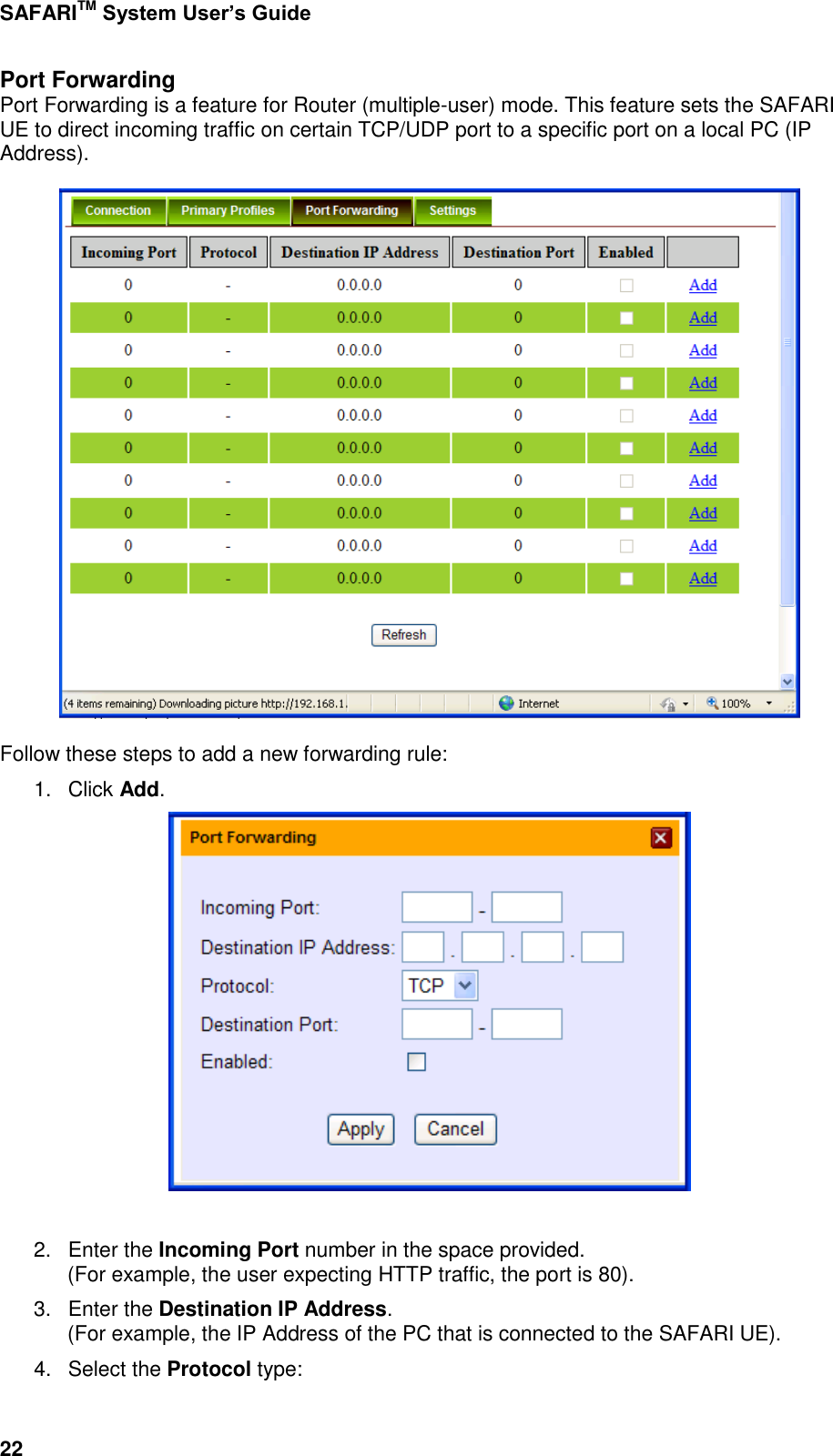 Page 70 of Addvalue Communications WESAFARI INMARSAT BGAN LAND MOBILE SATELLITE TERMINAL+ 802.11 b/g User Manual 