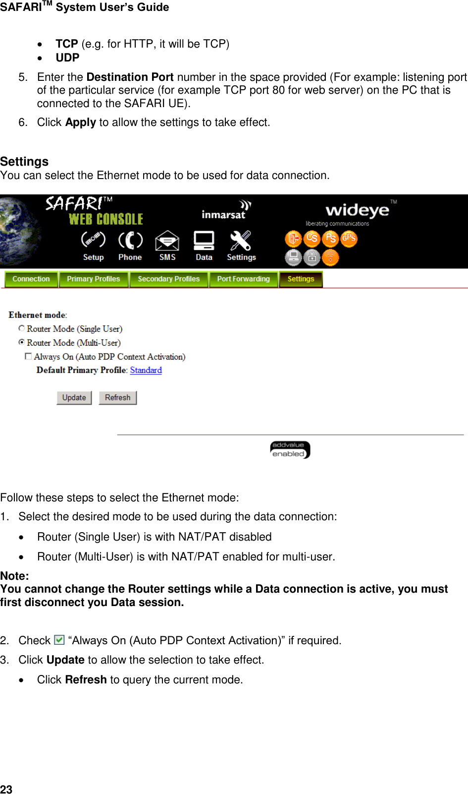Page 71 of Addvalue Communications WESAFARI INMARSAT BGAN LAND MOBILE SATELLITE TERMINAL+ 802.11 b/g User Manual 