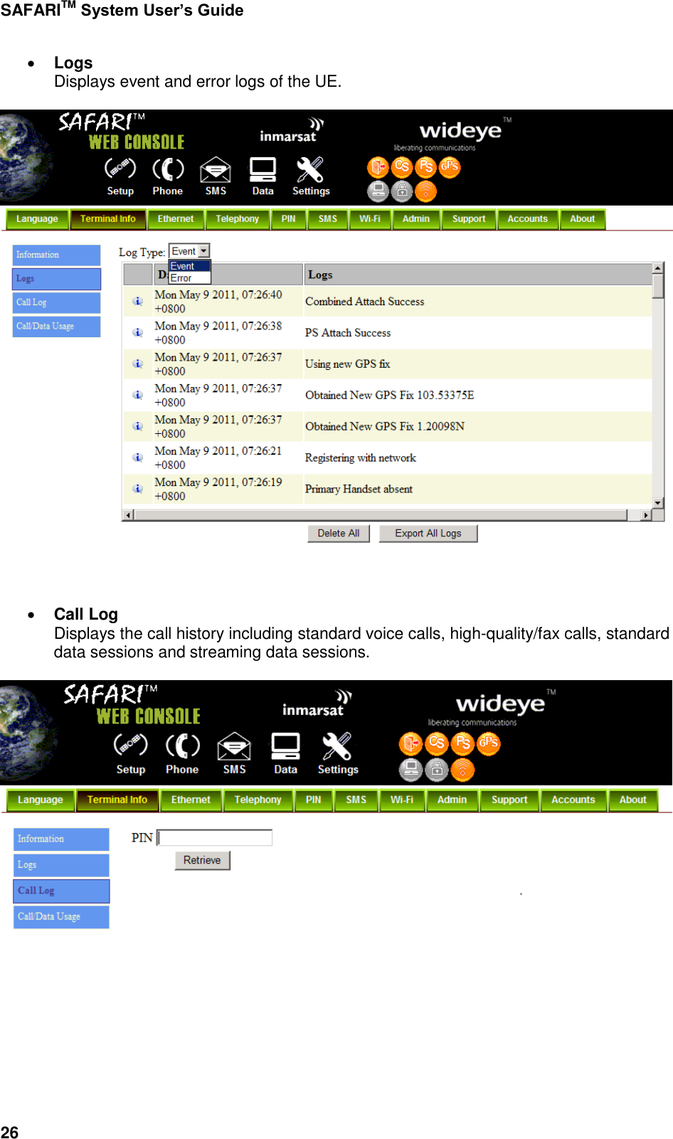 Page 74 of Addvalue Communications WESAFARI INMARSAT BGAN LAND MOBILE SATELLITE TERMINAL+ 802.11 b/g User Manual 