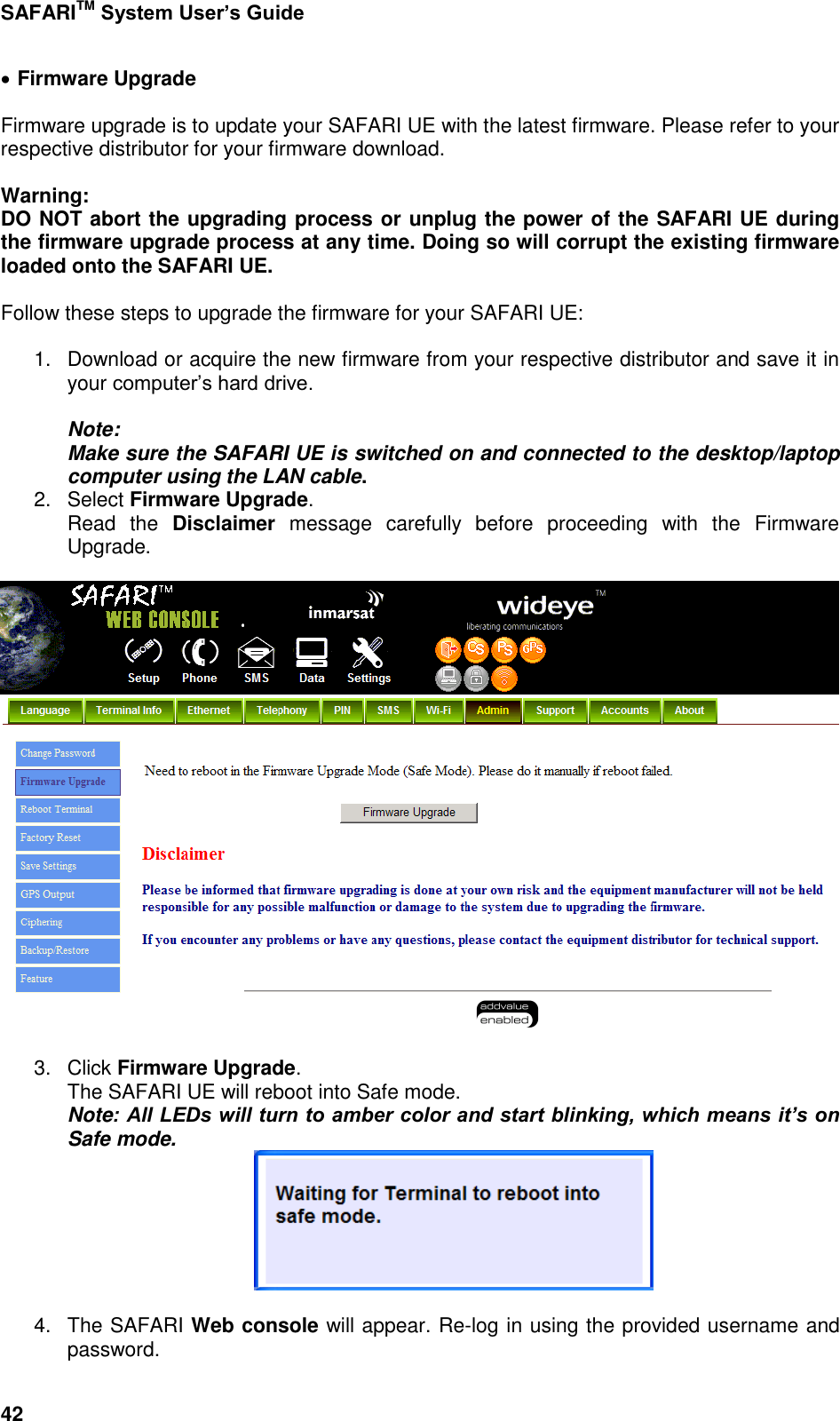 Page 90 of Addvalue Communications WESAFARI INMARSAT BGAN LAND MOBILE SATELLITE TERMINAL+ 802.11 b/g User Manual 