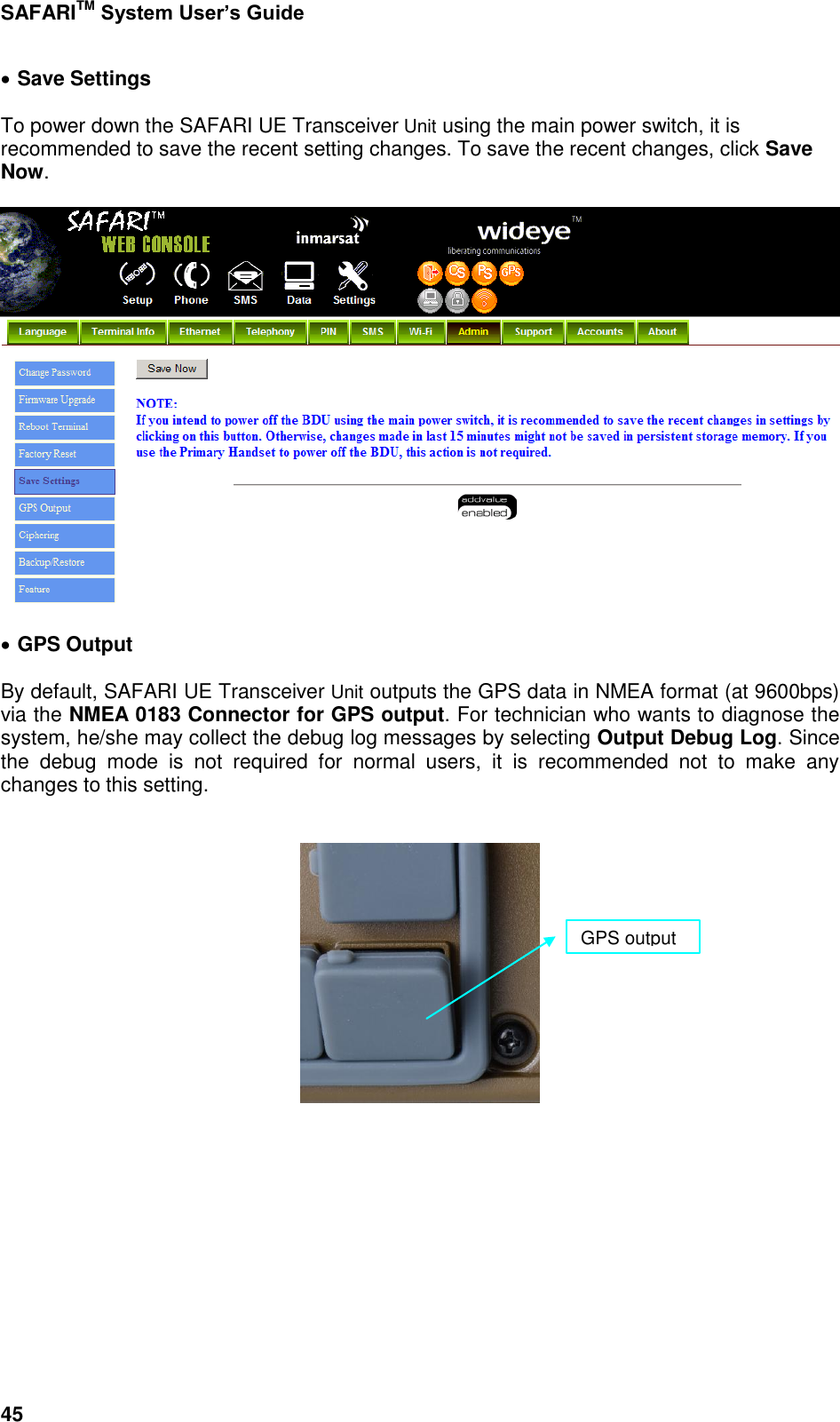 Page 93 of Addvalue Communications WESAFARI INMARSAT BGAN LAND MOBILE SATELLITE TERMINAL+ 802.11 b/g User Manual 