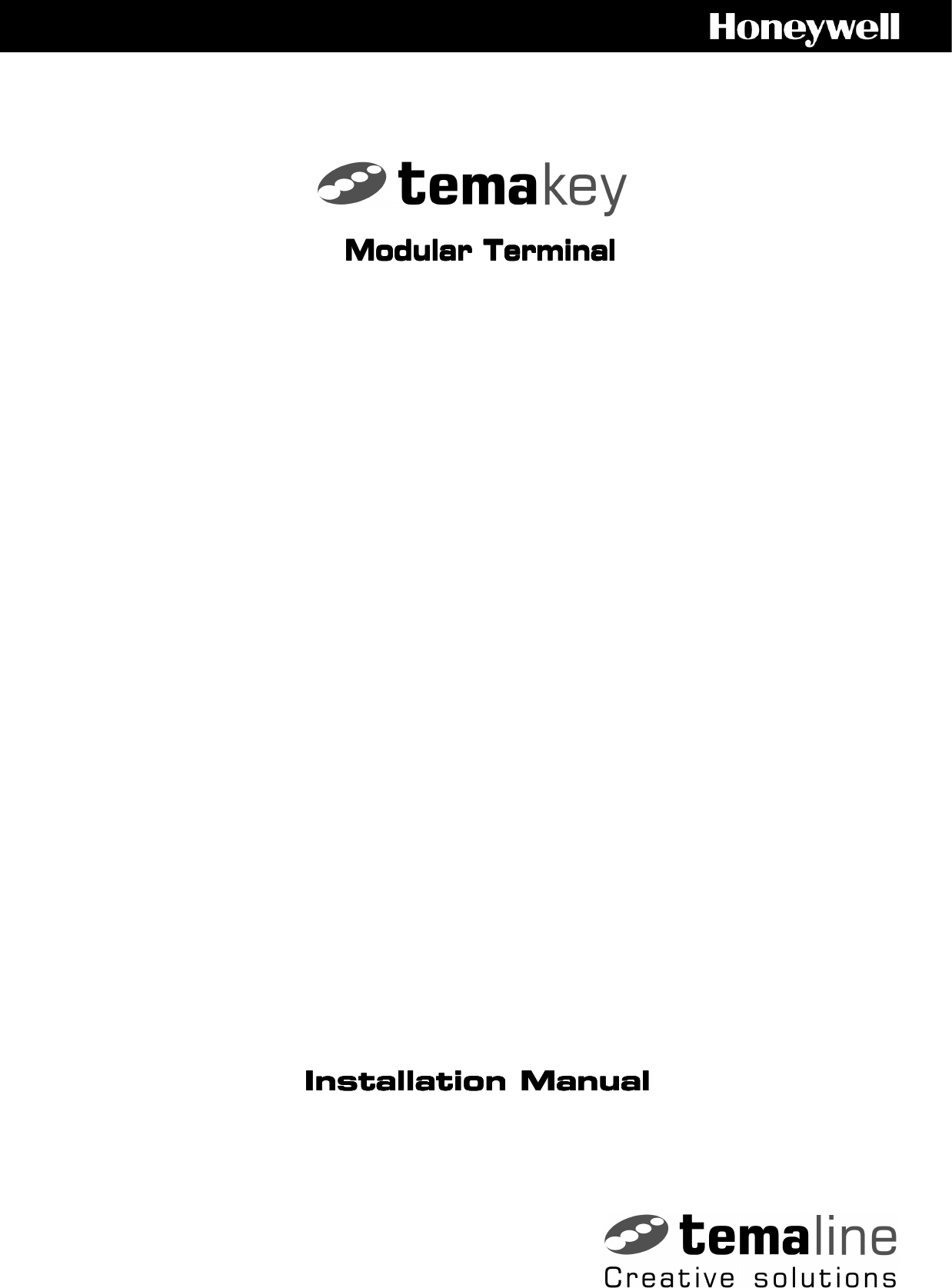 Modular TerminalModular TerminalModular TerminalModular TerminalInstallation ManualInstallation ManualInstallation ManualInstallation Manual