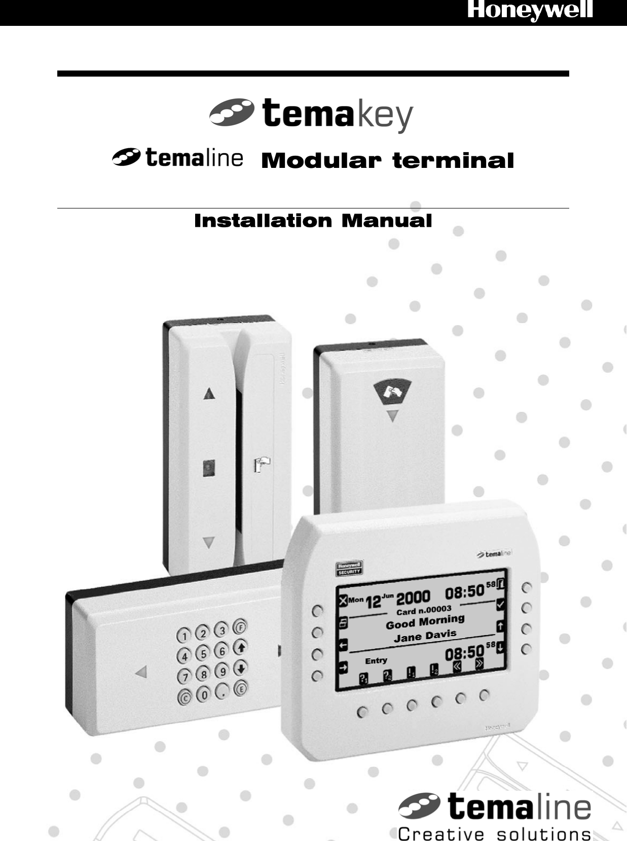 TABLE OF CONTENTS Page 3   Modular terminal  Installation Manual   