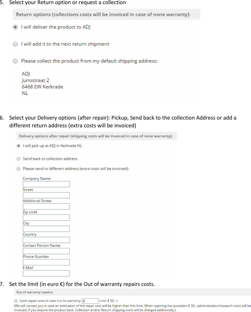 Page 3 of 3 - ADJ RMA Online Portal