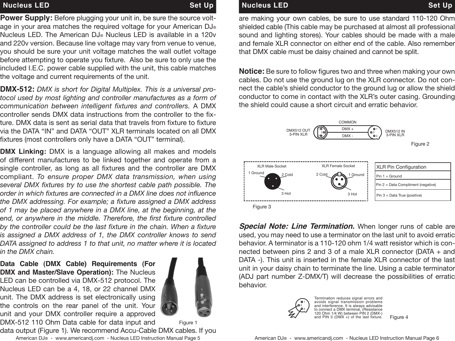 Page 3 of 12 - Adj E Nucleus Led User Manual