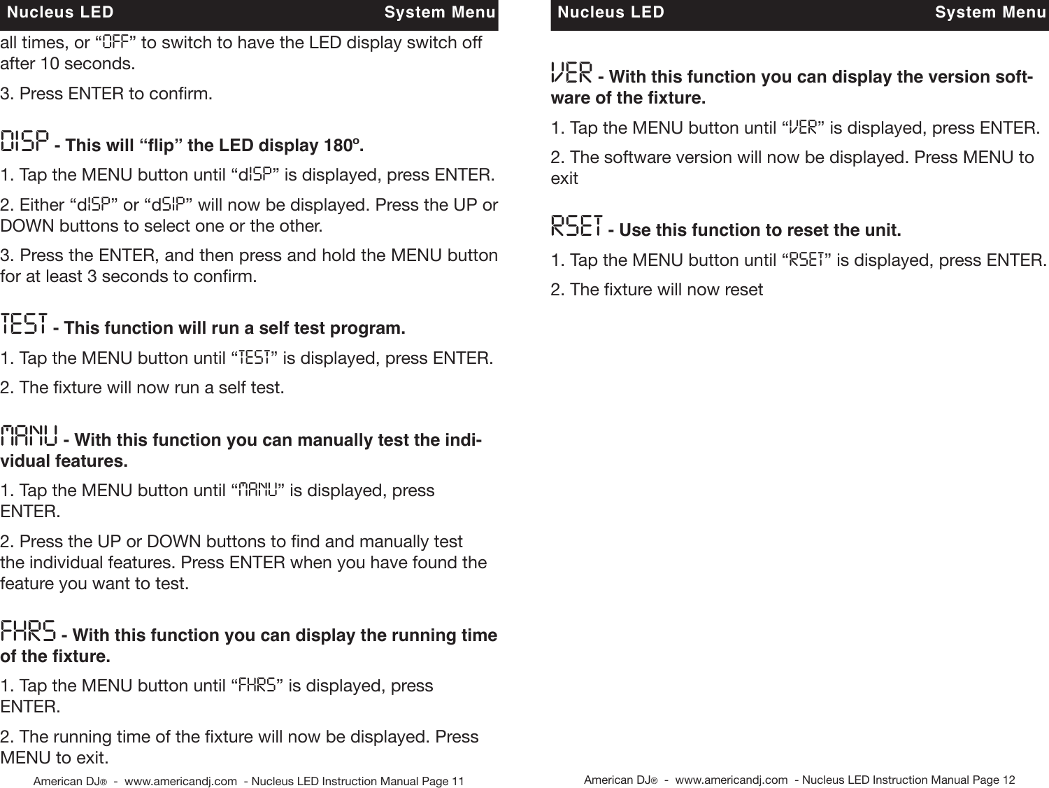 Page 6 of 12 - Adj E Nucleus Led User Manual