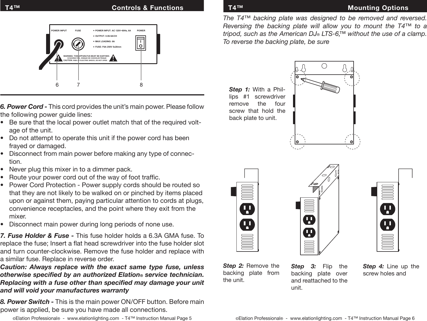 Page 3 of 4 - Adj E T4 User Manual