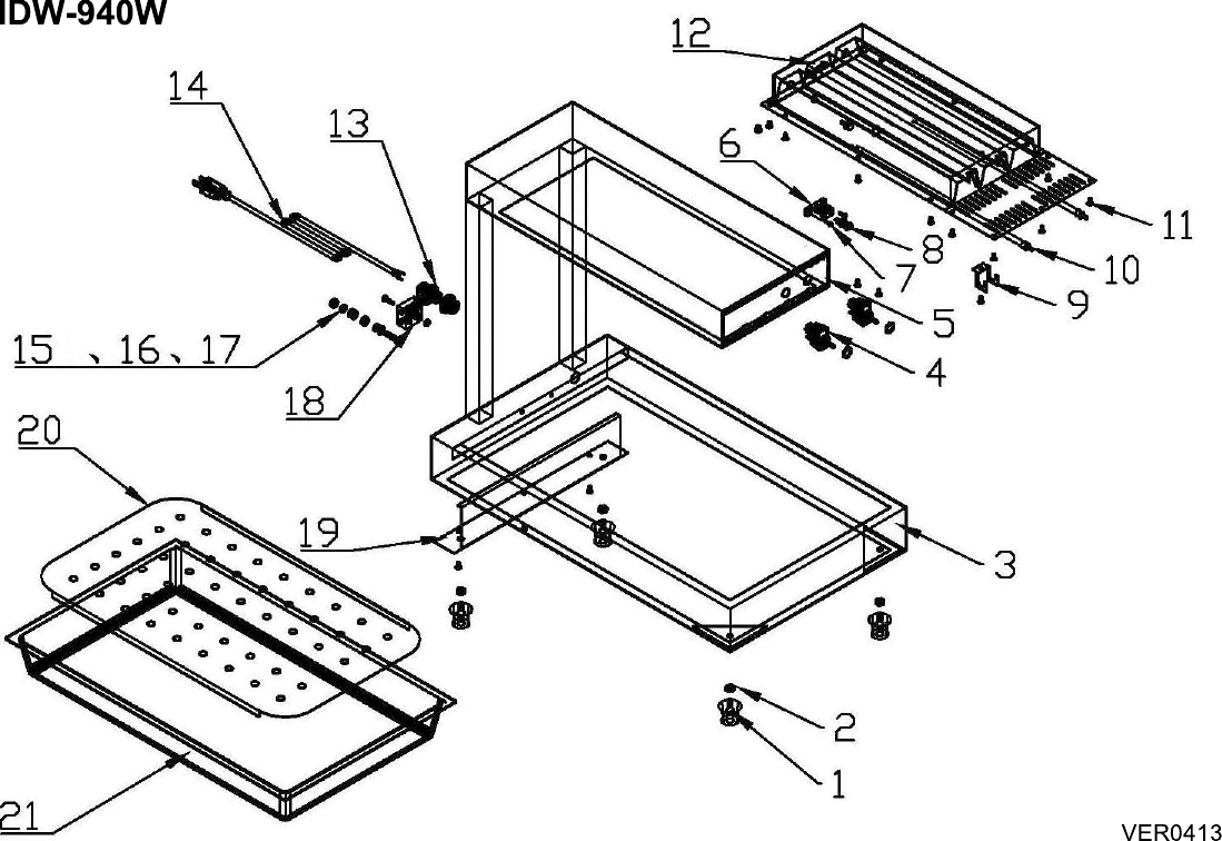 Page 4 of 6 - Admiral-Craft Admiral-Craft-Idw-940-Infrared-Display-Warmer-Owner-S-Manual