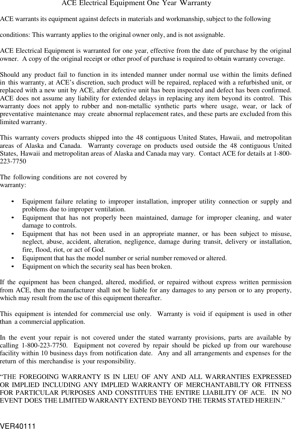Page 6 of 6 - Admiral-Craft Admiral-Craft-Rc-E50-Owner-S-Manual - CK-2 Manualx