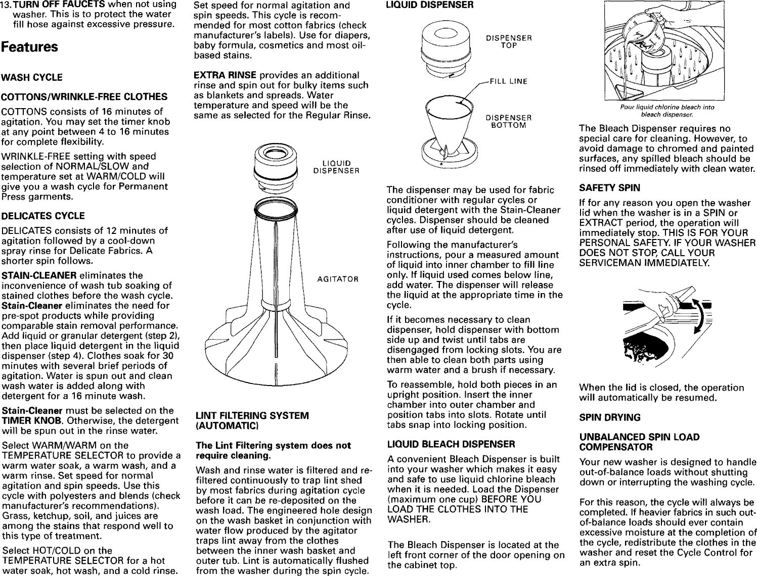 Page 2 of 6 - Admiral LNC6766A00 User Manual  LAUNDRY - Manuals And Guides L0811877