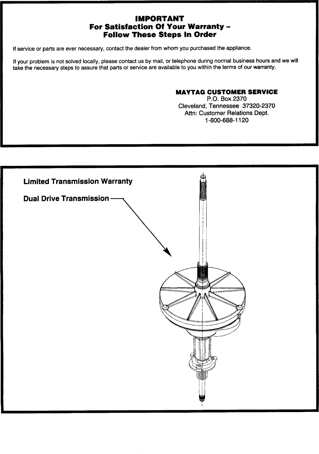 Page 5 of 6 - Admiral LNC6766A00 User Manual  LAUNDRY - Manuals And Guides L0811877