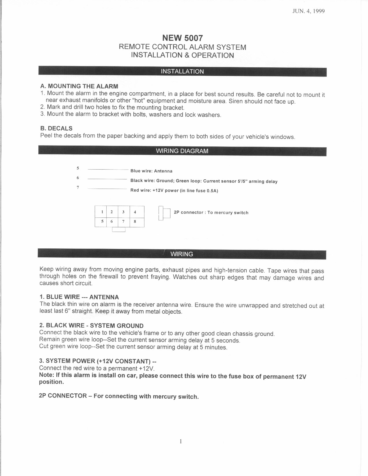 Auto Alarm Receiver User Manual