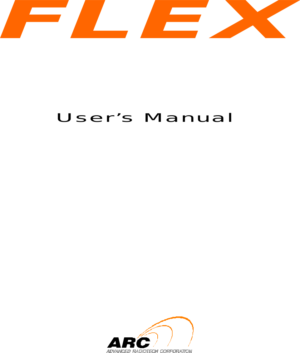            FLEX     User’s Manual                    