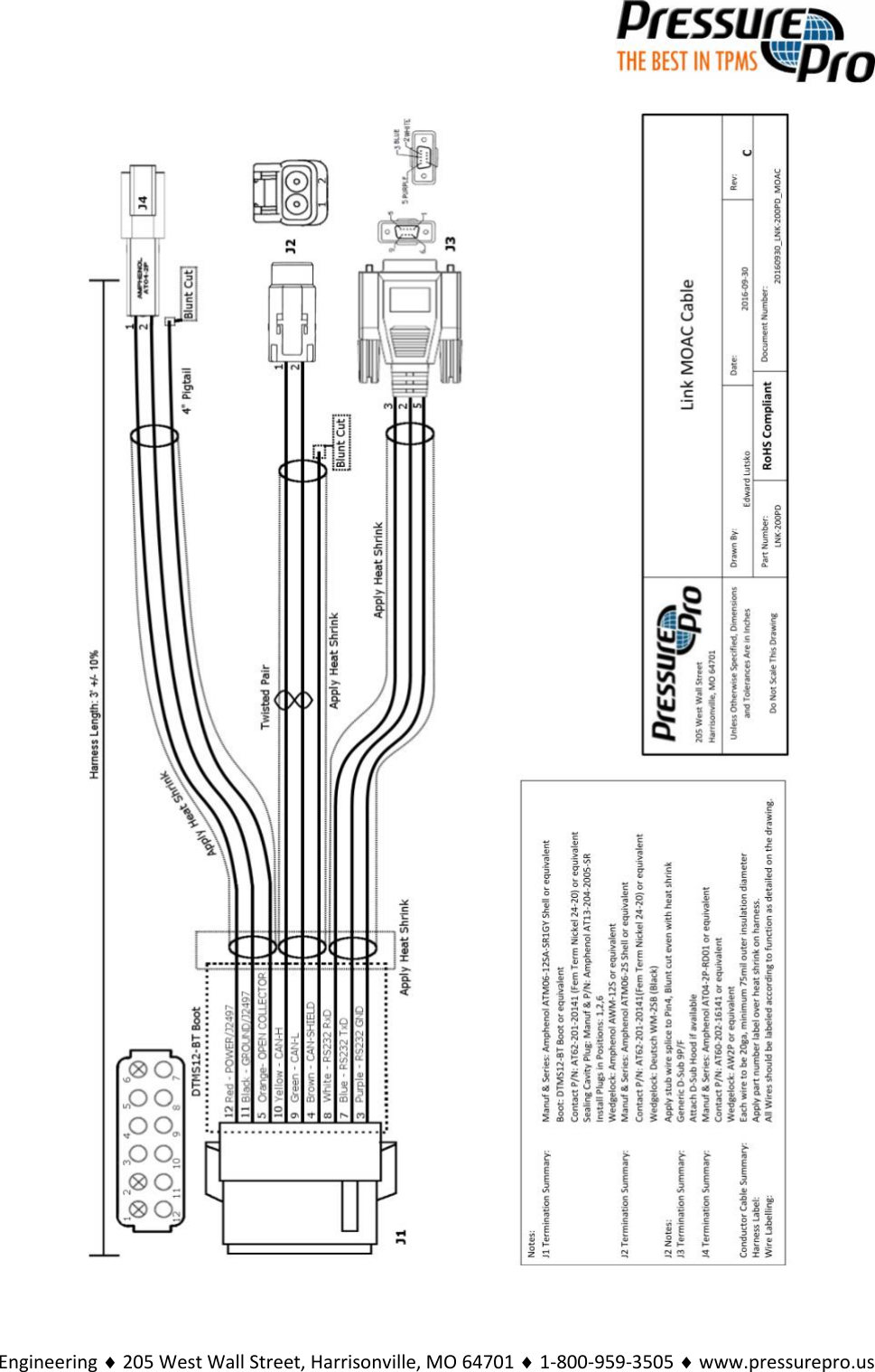 Engineering  205 West Wall Street, Harrisonville, MO 64701  1-800-959-3505  www.pressurepro.us