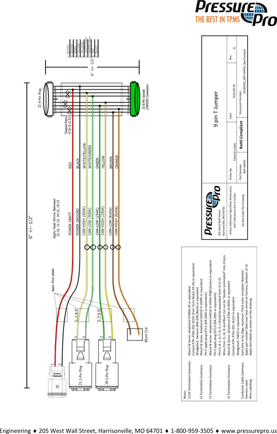 Engineering  205 West Wall Street, Harrisonville, MO 64701  1-800-959-3505  www.pressurepro.us