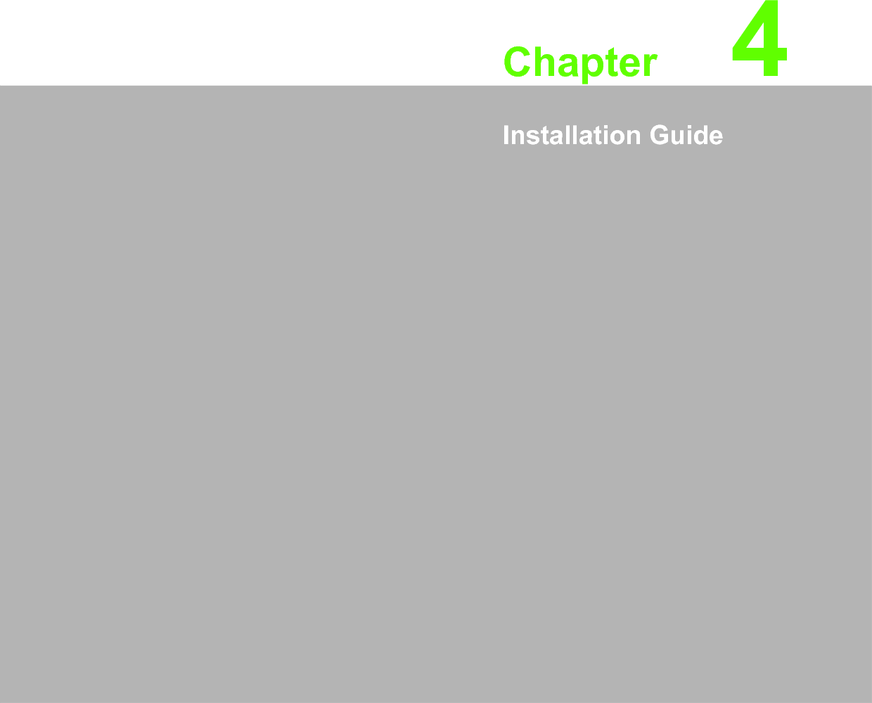 Chapter 44Installation Guide