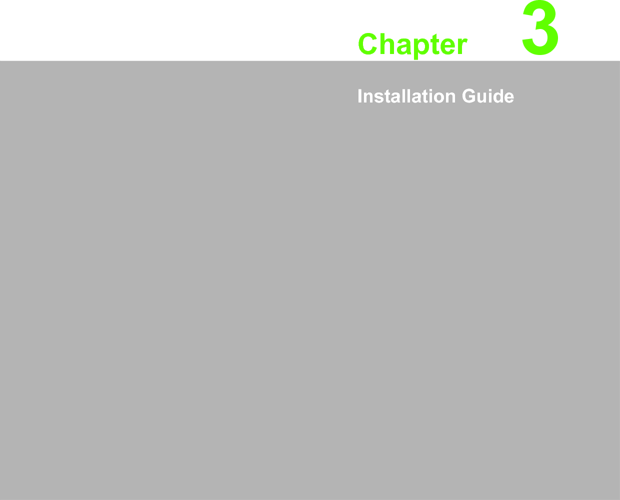 Chapter 33Installation Guide