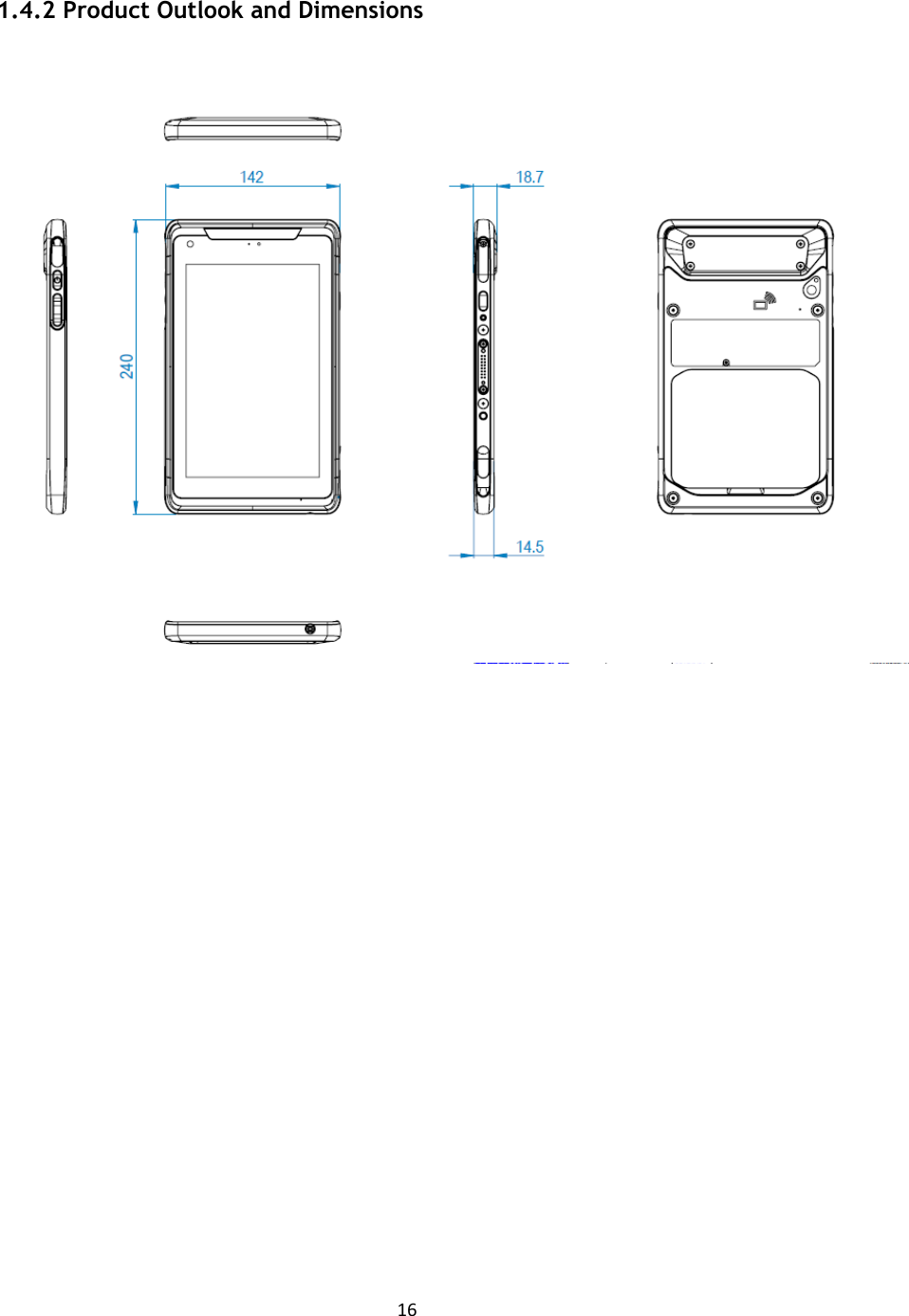 16   1.4.2 Product Outlook and Dimensions                