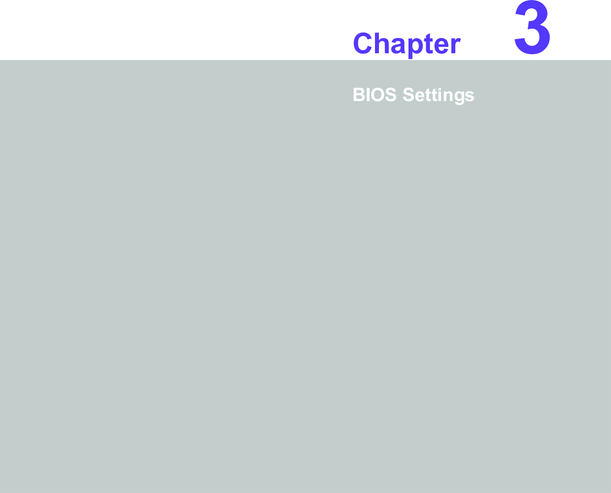 Chapter 33BIOS Settings