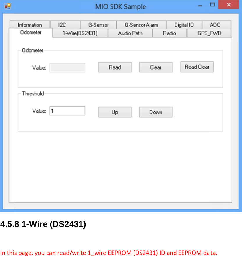 4.5.Inthis8 1-Wirespage,youce (DS2431canread/wr1) ite1_wireEEEPROM(DS22431)IDandEEPROMdata.