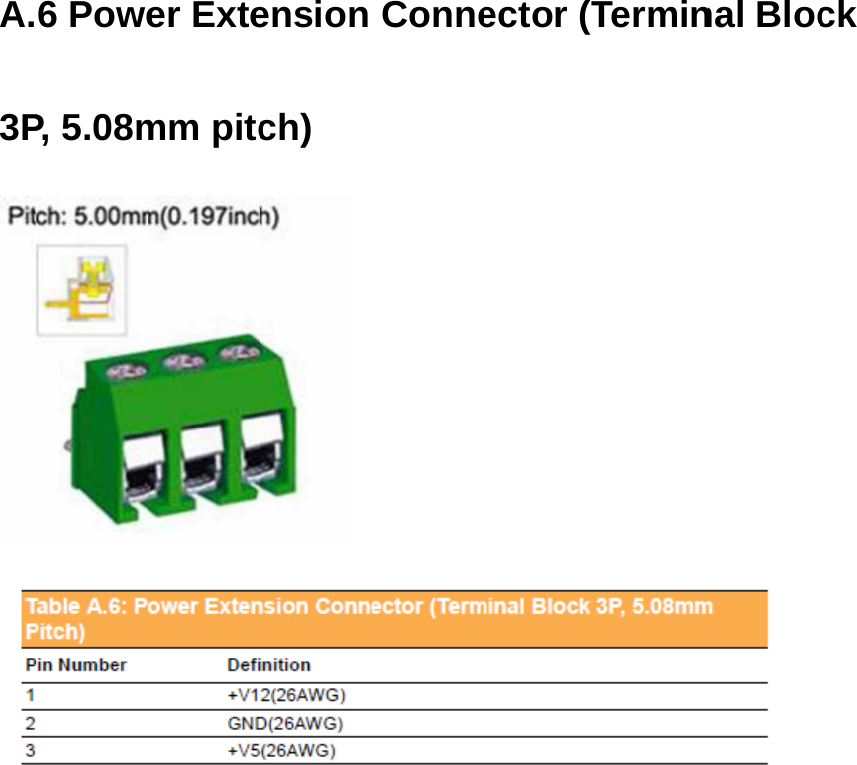 A.3PTabApAs6 PoweP, 5.08mble A.5: CAppendssignmer Extemm pitcAN Bus (Tdix A Hment ension ch) Terminal BHigh DConneBlock 6P, 5Densitector (T5.08mm Py CabTerminitch) ble Pinnal Bloc n ck 