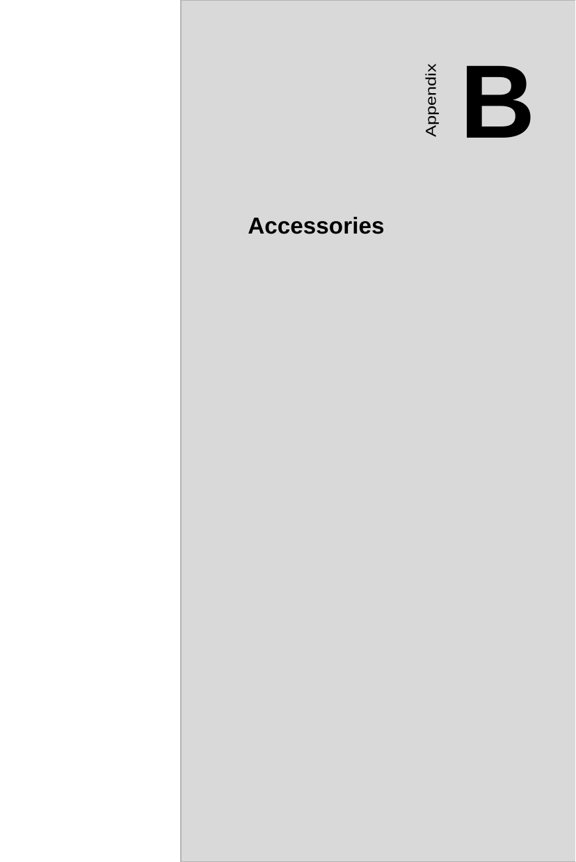 59 Appendix B  AccessoriesAppendixBAccessories