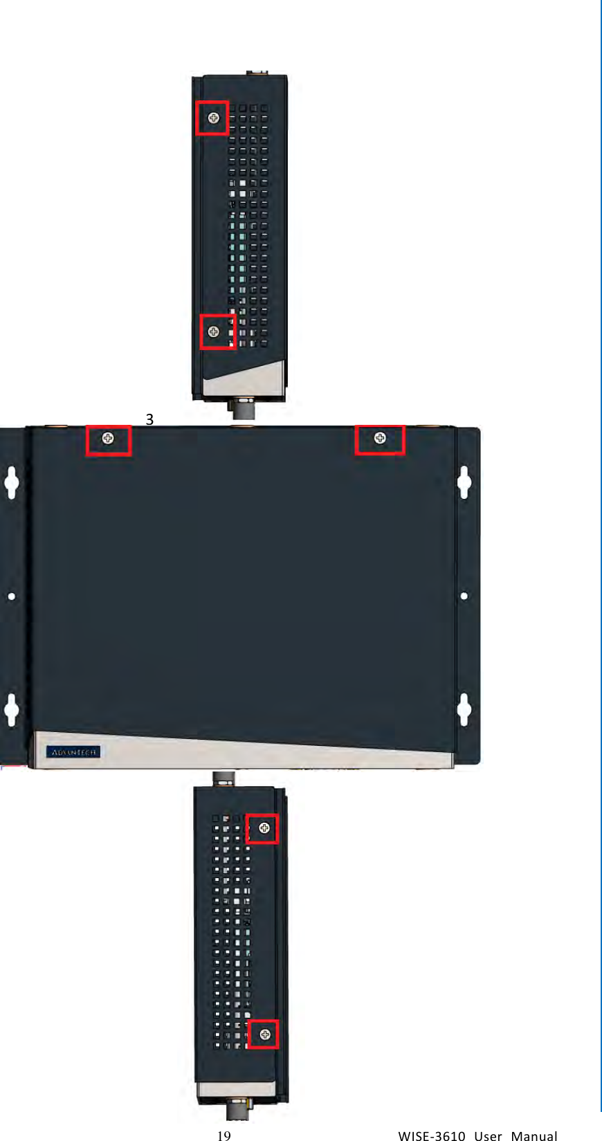   19 WISE-3610  User  Manual  Chapter2  H/W Installation 3  