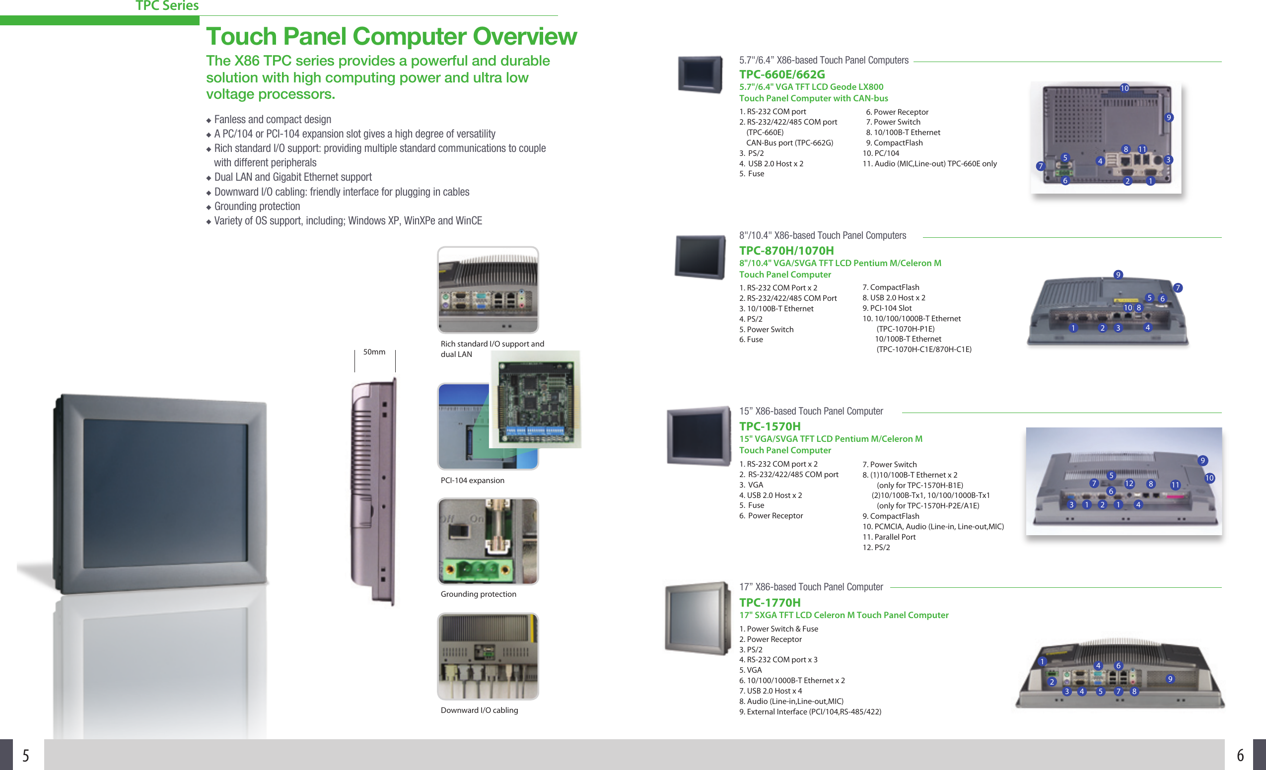Page 4 of 12 - Advantech Advantech-Touch-Panel-Computers-Users-Manual-  Advantech-touch-panel-computers-users-manual
