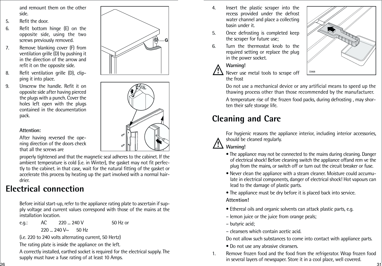 Page 9 of 11 - Aeg Aeg-Arctis-238-1-Gs-Users-Manual-  Aeg-arctis-238-1-gs-users-manual