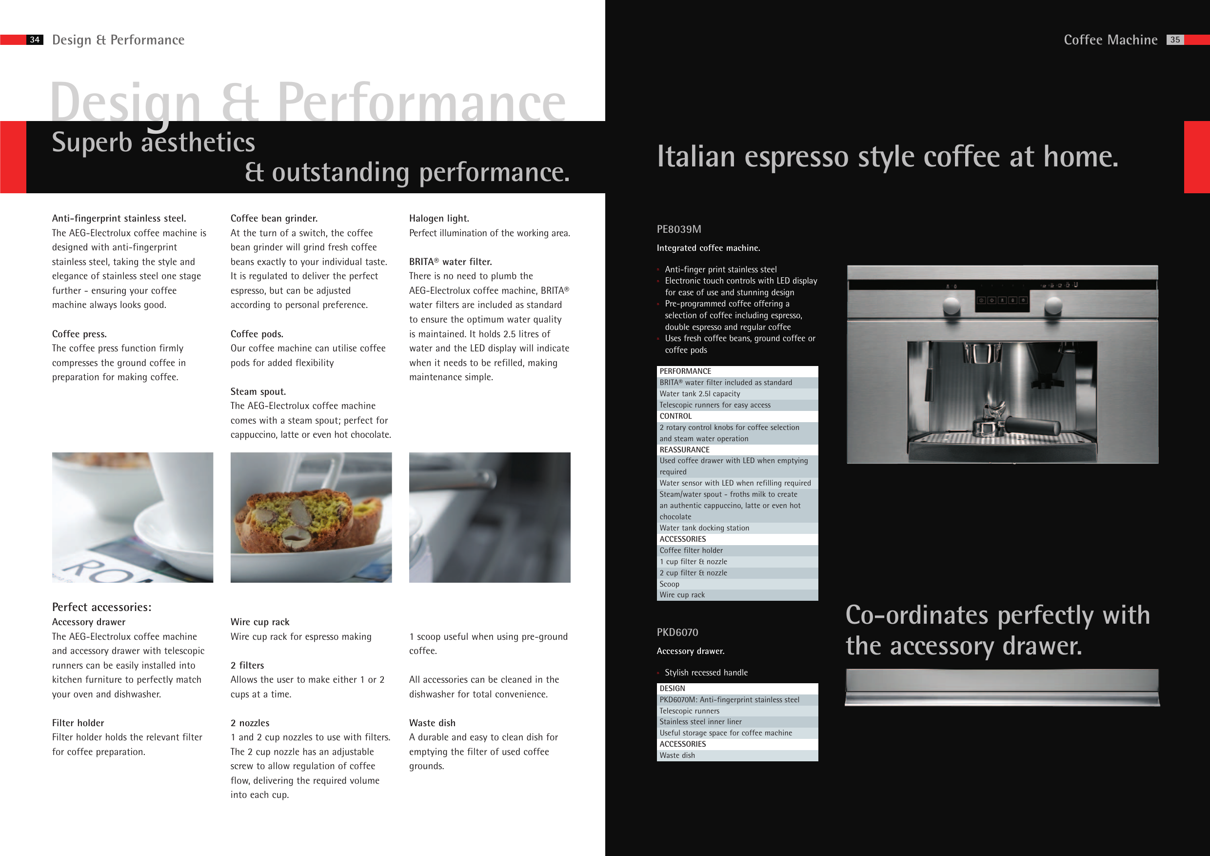 Page 2 of 2 - Aeg Aeg-Coffee-Machines-Users-Manual- 48888 MG Built-In Brochure 2008  Aeg-coffee-machines-users-manual