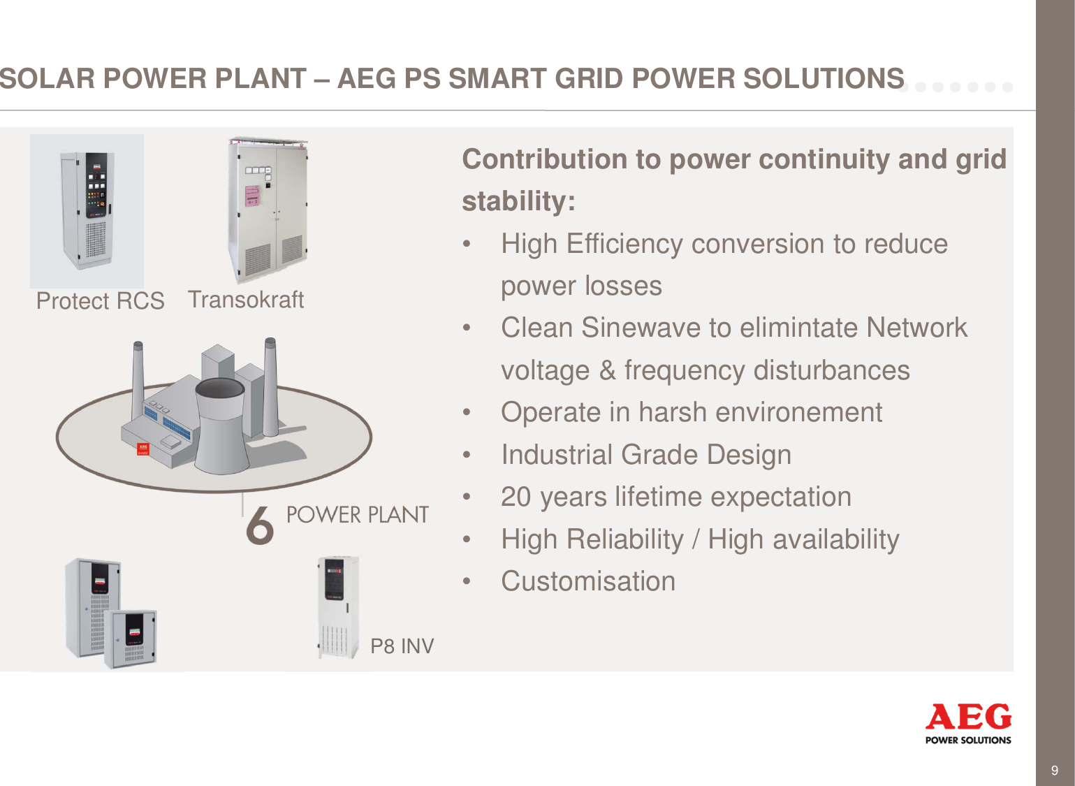 Page 9 of 9 - Aeg Aeg-Protect-Rcs-Rectifier-Charger-And-Dc-System-Profitec-Sn-1-Users-Manual-  Aeg-protect-rcs-rectifier-charger-and-dc-system-profitec-sn-1-users-manual
