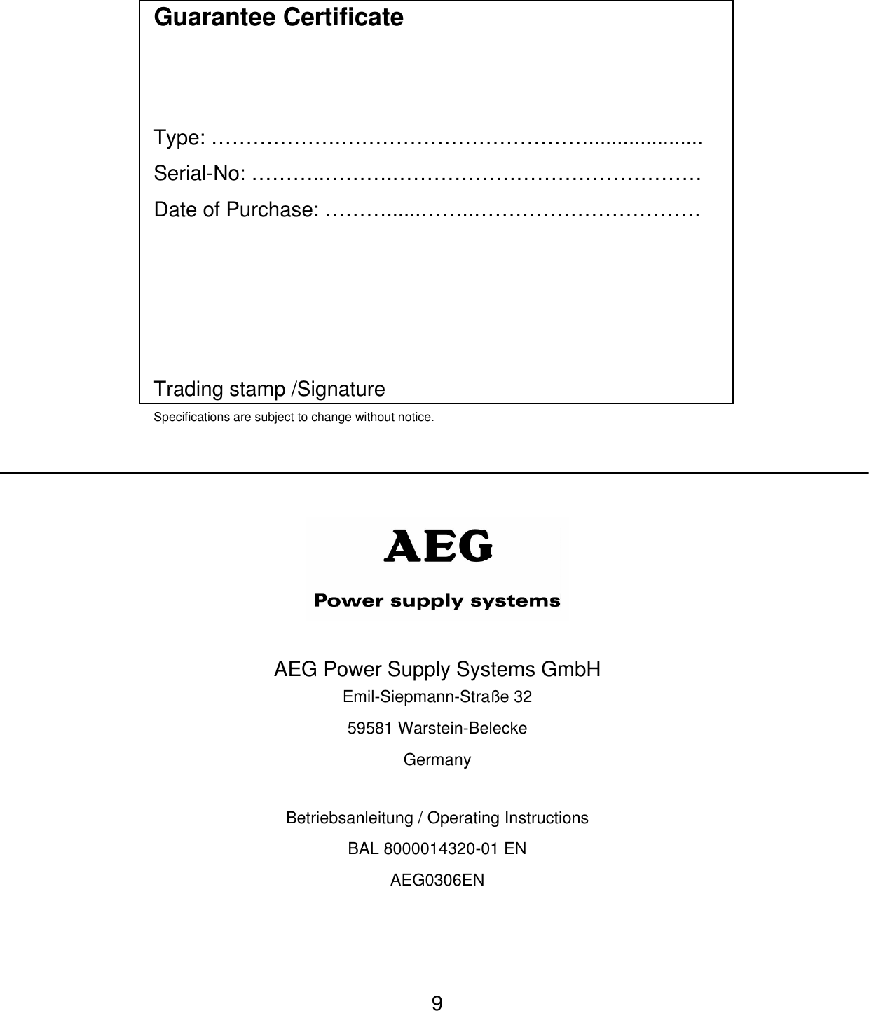 Page 8 of 8 - Aeg Aeg-Switch-Mbs-2000-Users-Manual 8000014320_00_BAL_EN_WEB