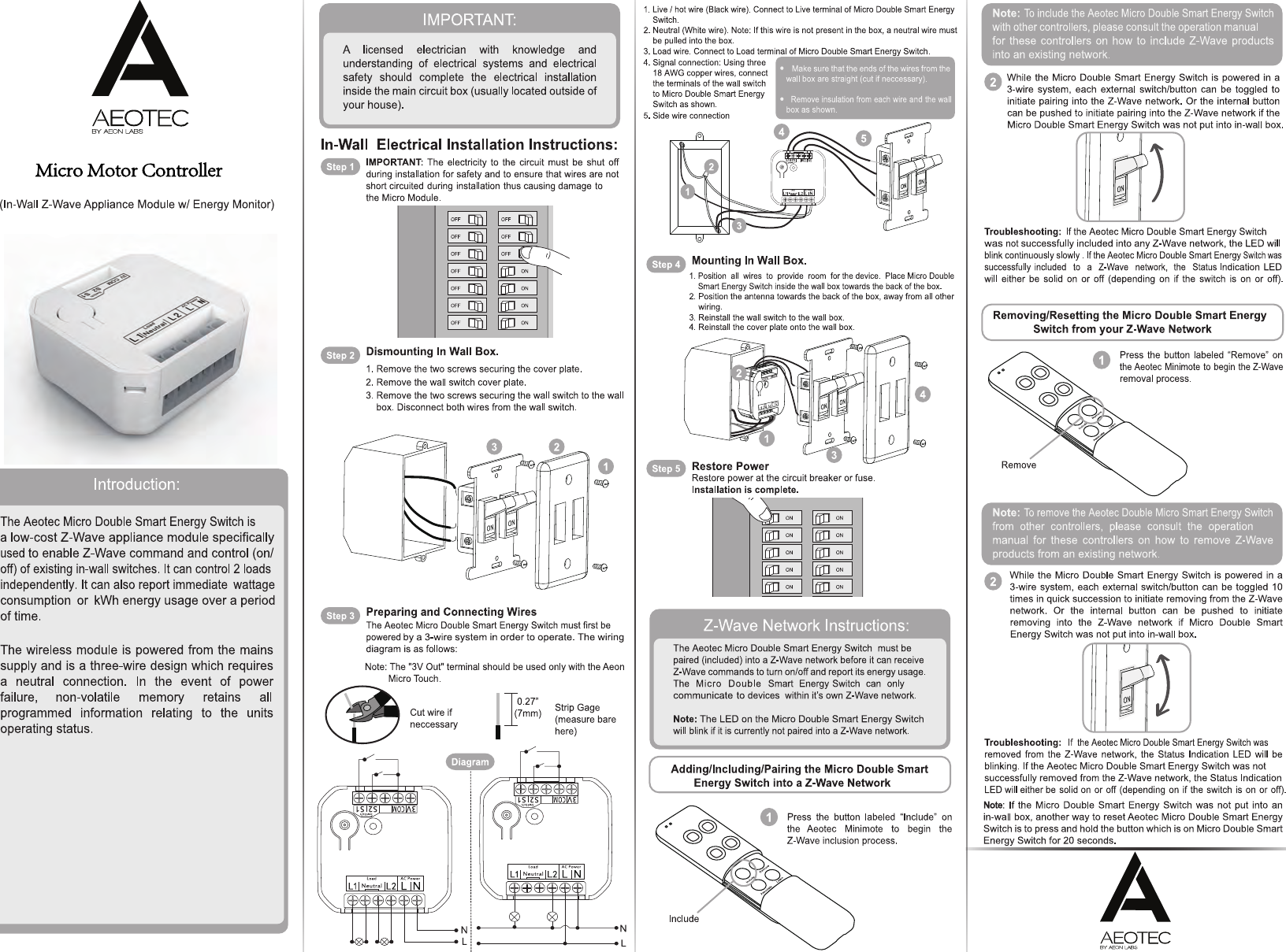 Aeon Labs DSC14104 DSC17103-ZWUS,DSC14104-ZWUS User Manual Part 1