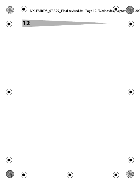 12DX-FMRDS_07-399_Final revised.fm  Page 12  Wednesday, September 5, 200